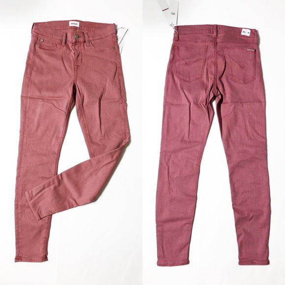 NEW HUDSON Krista Ankle Skinny Stretch Jeans Rose - Picture 2 of 14